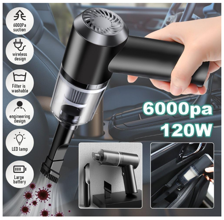 2-in-1 Portable Vacuum Cleaner